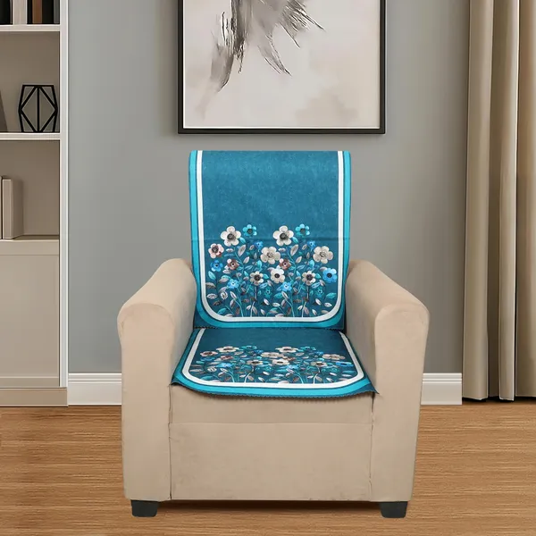 Velvet_Single_Seater_Sofa_Cover_With_2_Seat_And_Back_Covers_|_Floral_Design_|_Washable_Fabric_|_Stylish_Sofa_Cover_For_Modern_Living_Room_(Aqua,_1_Seater_Without_Arm_Cover)