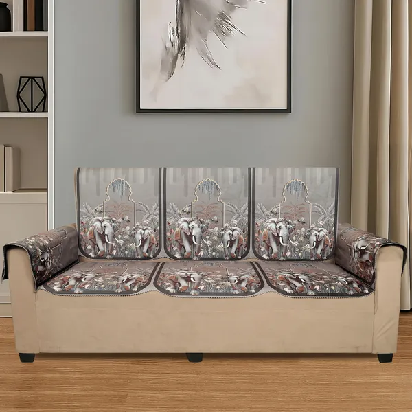 Velvet_5_Seater_Sofa_Cover_With_10_Seat_And_Back_Covers,_6_Hand_Rest_Covers_|_Ornate_Elephant_Print_|_Washable_Fabric_|_Stylish_Sofa_Cover_For_Modern_Living_Room_(Brown,_5_Seater_With_Arm_Cover)