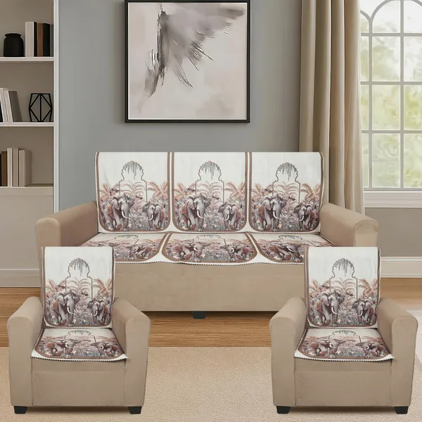 Velvet_5_Seater_Sofa_Cover_With_10_Seat_And_Back_Covers_|_Ornate_Elephant_Print_|_Washable_Fabric_|_Stylish_Sofa_Cover_For_Modern_Living_Room_(Gold,_5_Seater_Without_Arm_Cover)