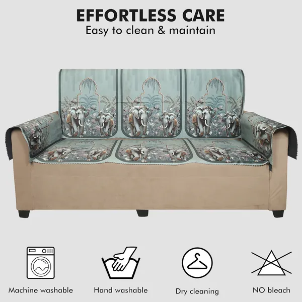Velvet_3_Seater_Sofa_Cover_With_6_Seat_And_Back_Covers,_2_Hand_Rest_Covers_|_Ornate_Elephant_Print_|_Washable_Fabric_|_Stylish_Sofa_Cover_For_Modern_Living_Room_(Green,_3_Seater_With_Arm_Cover)