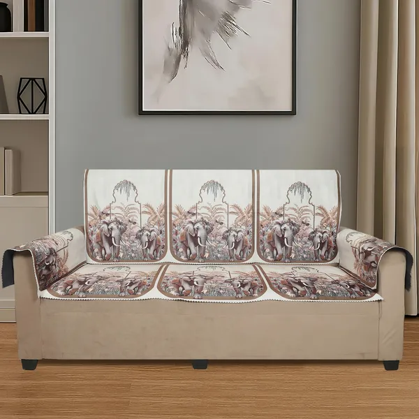 Velvet_3_Seater_Sofa_Cover_With_6_Seat_And_Back_Covers,_2_Hand_Rest_Covers_|_Ornate_Elephant_Print_|_Washable_Fabric_|_Stylish_Sofa_Cover_For_Modern_Living_Room_(Gold,_3_Seater_With_Arm_Cover)