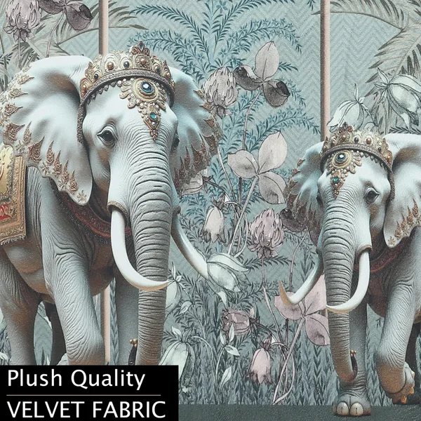 Velvet_Single_Seater_Sofa_Cover_With_2_Seat_And_Back_Covers_|_Ornate_Elephant_Print_|_Washable_Fabric_|_Stylish_Sofa_Cover_For_Modern_Living_Room_(Green,_1_Seater_Without_Arm_Cover)