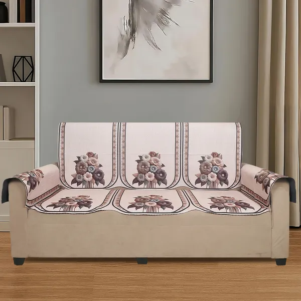 Velvet_5_Seater_Sofa_Cover_With_10_Seat_And_Back_Covers,_6_Hand_Rest_Covers_|_Flower_Bunch_Design_|_Washable_Fabric_|_Stylish_Sofa_Cover_For_Modern_Living_Room_(Beige,_5_Seater_With_Arm_Covers)