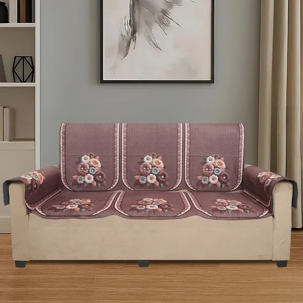 Velvet_3_Seater_Sofa_Cover_With_6_Seat_And_Back_Covers,_2_Hand_Rest_Covers_|_Flower_Bunch_Design_|_Washable_Fabric_|_Stylish_Sofa_Cover_For_Modern_Living_Room_(Maroon,_3_Seater_With_Arm_Covers)