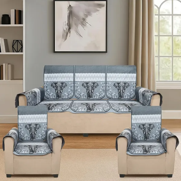 Velvet_5_Seater_Sofa_Cover_With_10_Seat_And_Back_Covers,_6_Hand_Rest_Covers_|_Safari_Elephant_Print_|_Washable_Fabric_|_Stylish_Sofa_Cover_For_Modern_Living_Room_(Grey,_5_Seater_With_Arm_Covers)