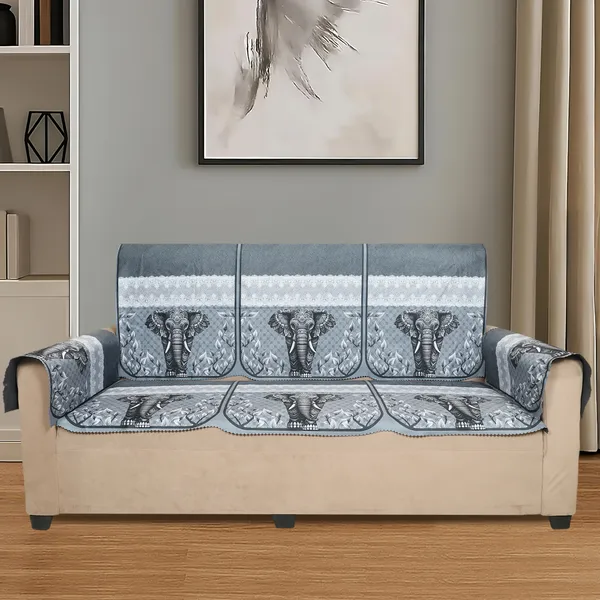 Velvet_3_Seater_Sofa_Cover_With_6_Seat_And_Back_Covers,_2_Hand_Rest_Covers_|_Safari_Elephant_Print_|_Washable_Fabric_|_Stylish_Sofa_Cover_For_Modern_Living_Room_(Grey,_3_Seater_With_Arm_Covers)