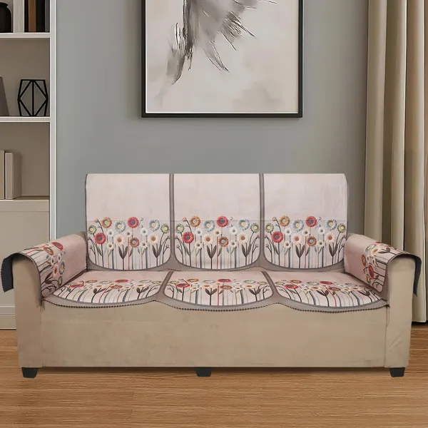 Velvet_5_Seater_Sofa_Cover_With_10_Seat_And_Back_Covers,_6_Hand_Rest_Covers_|_Floral_Daisy_Print_|_Washable_Fabric_|_Stylish_Sofa_Cover_For_Modern_Living_Room_(Mouse,_5_Seater_With_Arm_Covers)