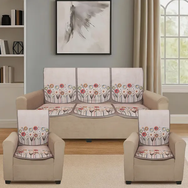 Velvet_5_Seater_Sofa_Cover_With_10_Seat_And_Back_Covers_|_Floral_Daisy_Print_|_Washable_Fabric_|_Stylish_Sofa_Cover_For_Modern_Living_Room_(Mouse,_5_Seater_Without_Arm_Covers)
