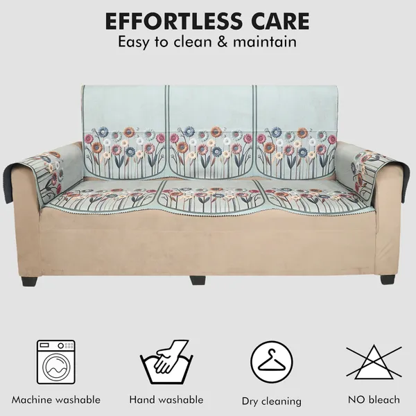 Velvet_3_Seater_Sofa_Cover_With_6_Seat_And_Back_Covers,_2_Hand_Rest_Covers_|_Floral_Daisy_Print_|_Washable_Fabric_|_Stylish_Sofa_Cover_For_Modern_Living_Room_(Green,_3_Seater_With_Arm_Covers)