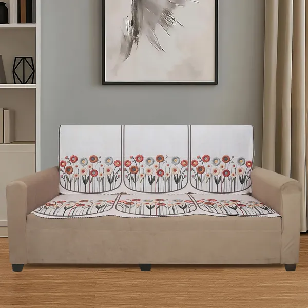 Velvet_3_Seater_Sofa_Cover_With_6_Seat_And_Back_Covers_|_Floral_Daisy_Print_|_Washable_Fabric_|_Stylish_Sofa_Cover_For_Modern_Living_Room_(Beige,_3_Seater_Without_Arm_Covers)