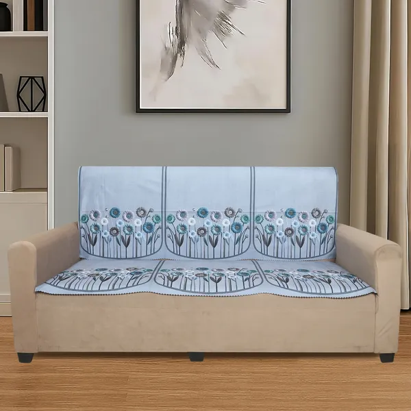 Velvet_3_Seater_Sofa_Cover_With_6_Seat_And_Back_Covers_|_Floral_Daisy_Print_|_Washable_Fabric_|_Stylish_Sofa_Cover_For_Modern_Living_Room_(Grey,_3_Seater_Without_Arm_Covers)