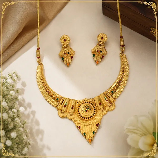 Gold_Alloy_Multicolour_Stone_Layered_Necklace_And_Earrings_Set_For_Women
