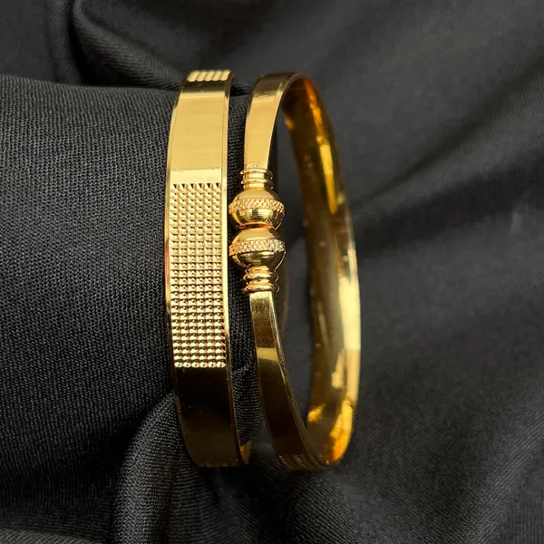 Gold_Brass_Broad_Textured_Bangle_Set_Of_2_For_Women