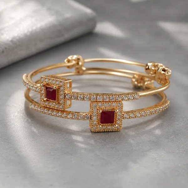 Gold_Brass_Red_Stone_Studded_Bangle_Set_Of_2_For_Women