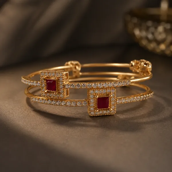 Gold_Brass_Red_Stone_Studded_Bangle_Set_Of_2_For_Women