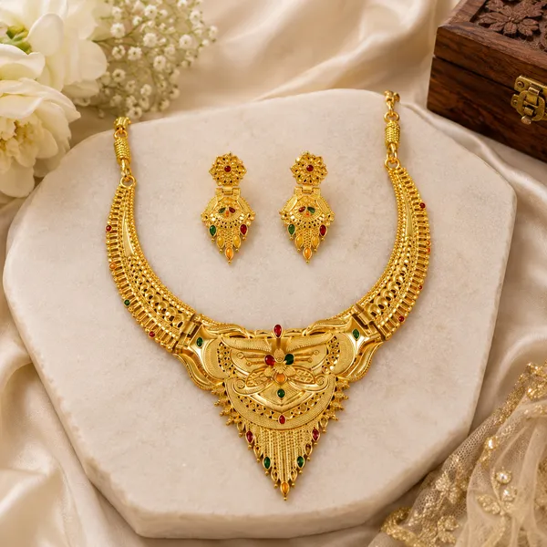Gold_Alloy_Red_Green_Stone_Traditional_Necklace_And_Earrings_Set_For_Women