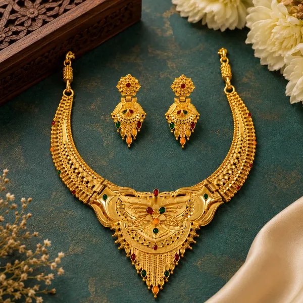 Gold_Alloy_Red_Green_Stone_Traditional_Necklace_And_Earrings_Set_For_Women