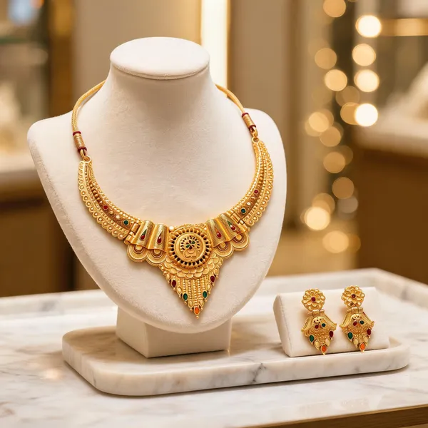 Gold_Alloy_Traditional_Necklace_And_Earrings_Set_For_Women