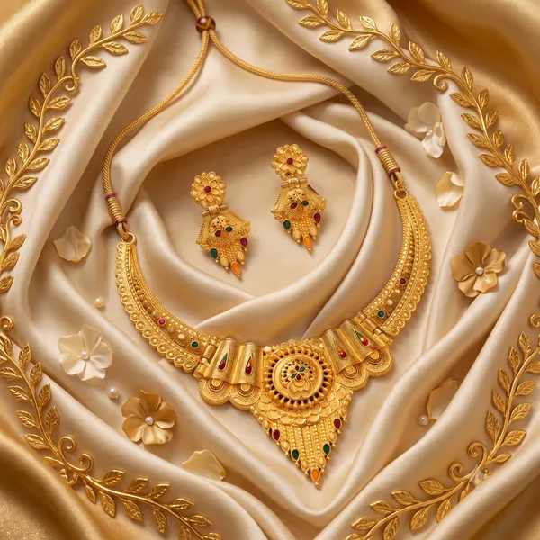 Gold_Alloy_Traditional_Necklace_And_Earrings_Set_For_Women