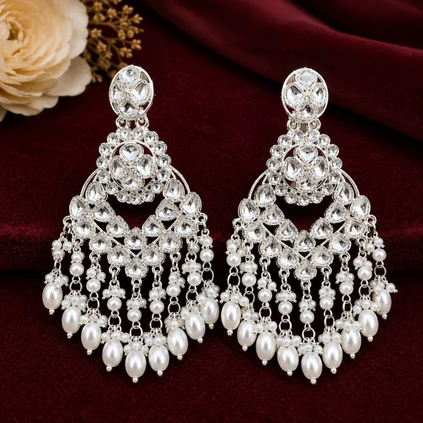 Silver_Alloy_Pearl_Chandelier_Earrings_For_Women