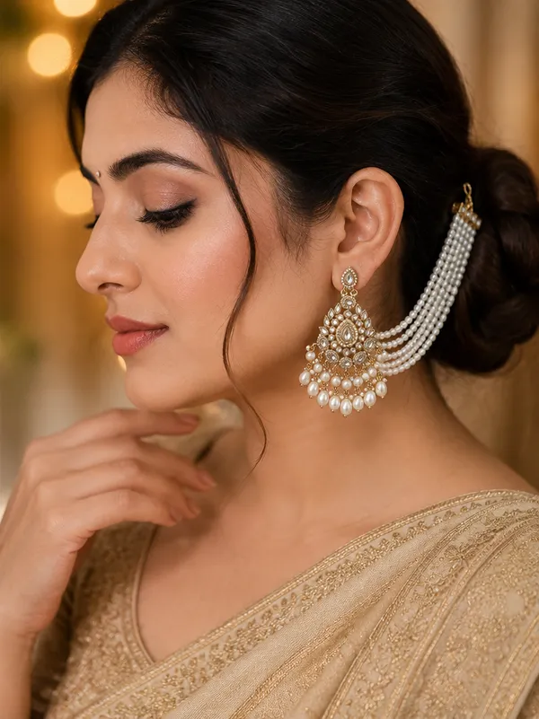Gold_White_Alloy_Pearl_Kundan_Bridal_Earrings_Set_For_Women