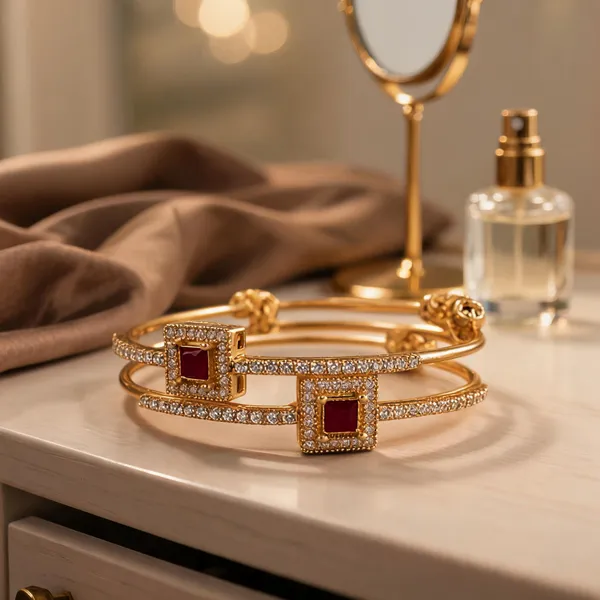 Gold_Brass_Red_Stone_Studded_Bangle_Set_Of_2_For_Women