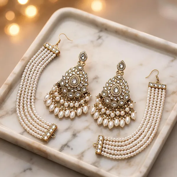 Gold_White_Alloy_Pearl_Kundan_Bridal_Earrings_Set_For_Women