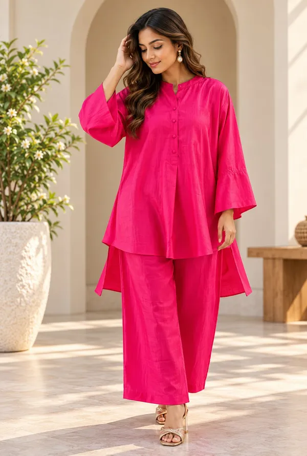 Silk-Blend_Kaftan_Co-ord_Set