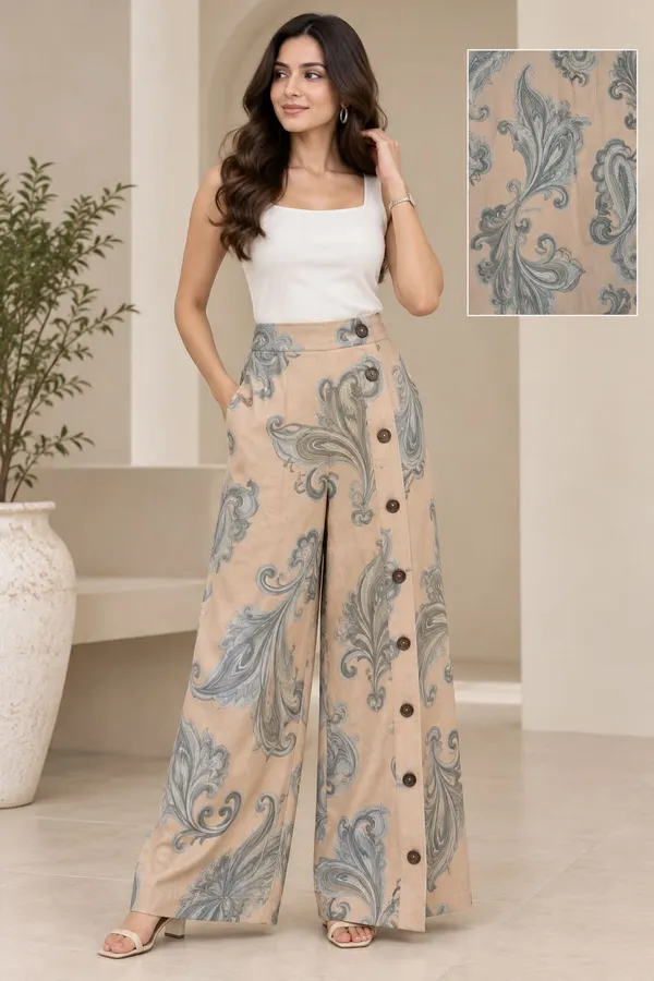 Printed_Button-Front_Wide-Leg_Pants
