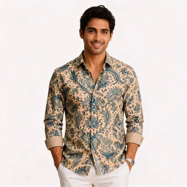 Warm_Beige_Mens_Shirt
