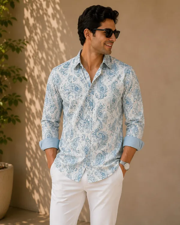 Ice_Blue_And_Soft_Slate_Blue_Mens_Shirt