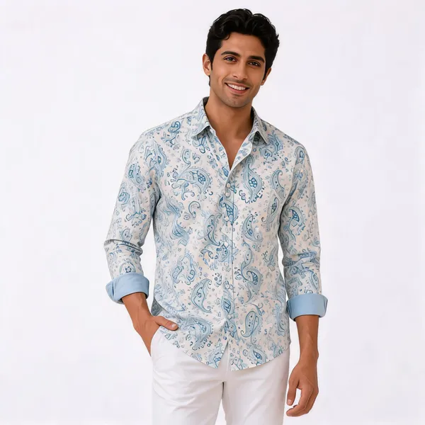 Ice_Blue_And_Soft_Slate_Blue_Mens_Shirt