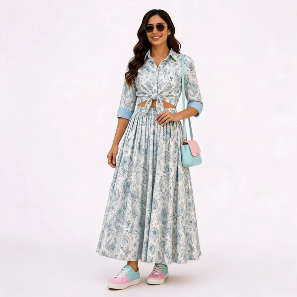 Ice_Blue_And_Soft_Slate_Blue_Womens_Dress