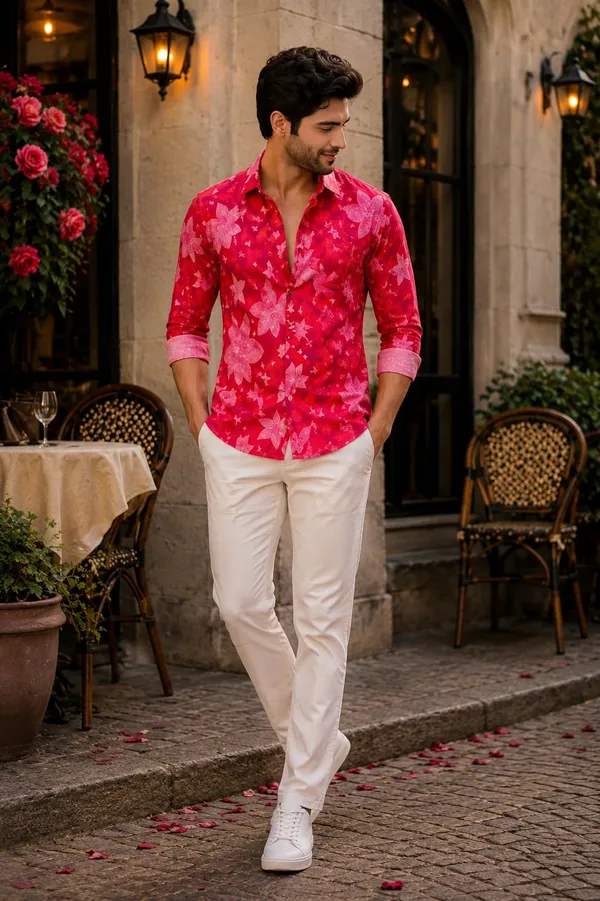Hot_Pink_Mens_Shirt