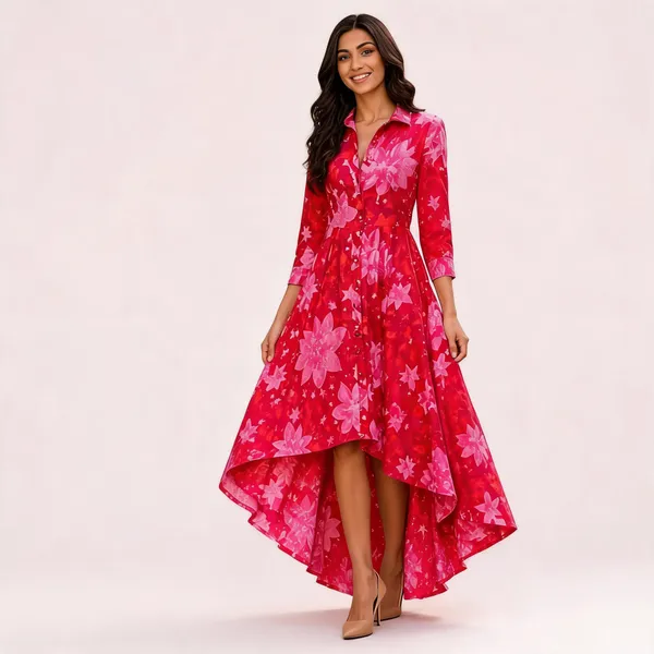 Hot_Pink_Bloom_High_Low_Maxi_Dress
