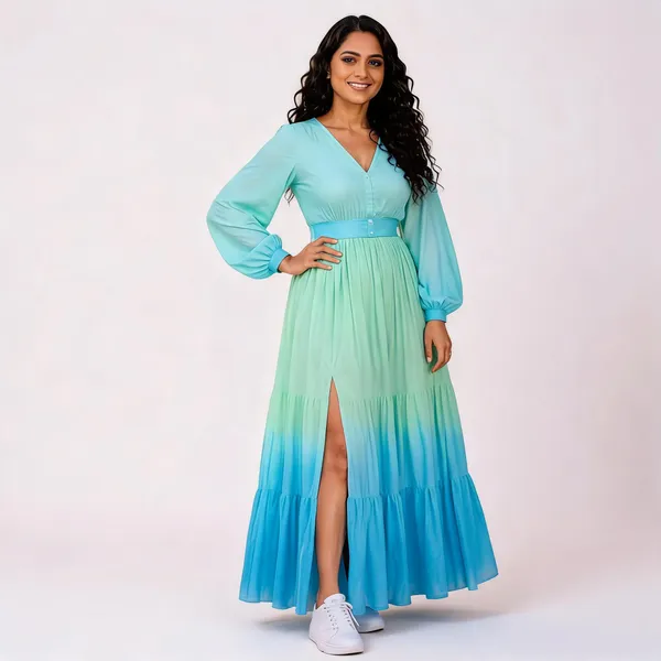 Sky_Blue_And_Aqua_Ombre_Womens_Dress