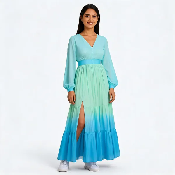 Sky_Blue_And_Aqua_Ombre_Womens_Dress