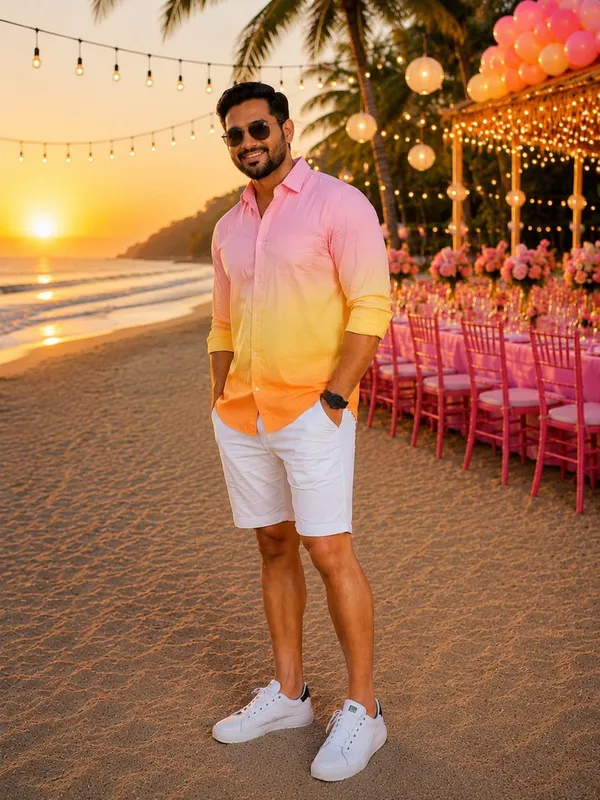 Blush_Pink_Sunset_Ombre_Mens_Shirt