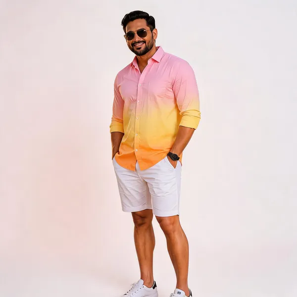 Blush_Pink_Sunset_Ombre_Mens_Shirt