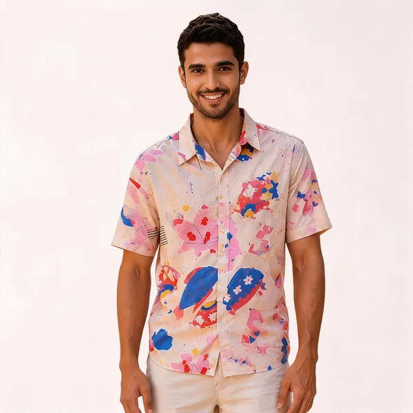 Blush_Peach_Multi_Print_Mens_Shirt