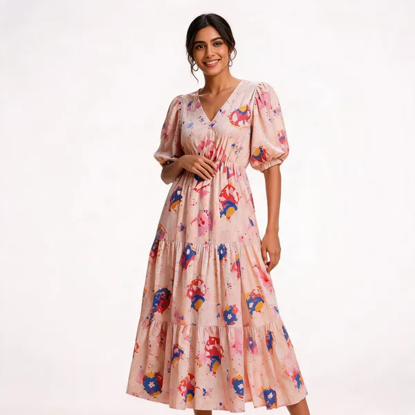 Blush_Peach_Multi_Print_Womens_Dress