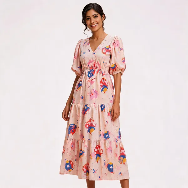 Blush_Peach_Multi_Print_Womens_Dress