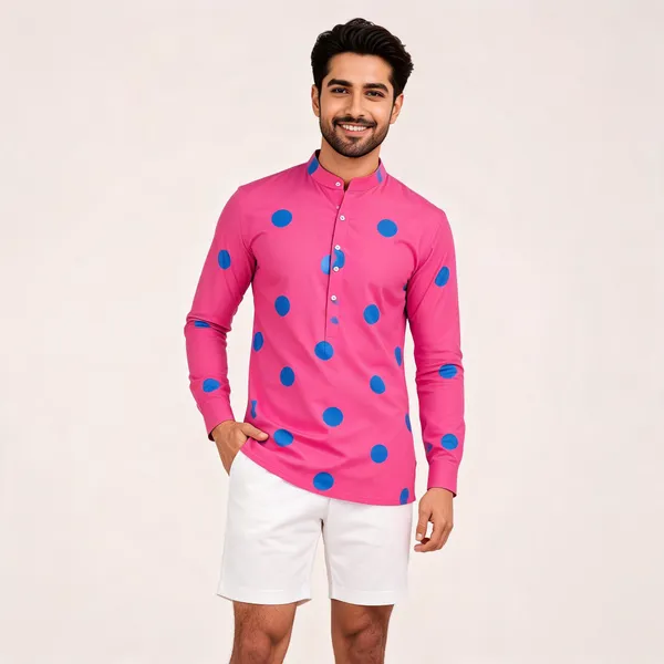 Pink_Sapphire_Twinning_Kurta_For_Men