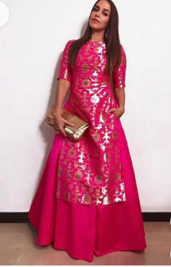 Fuchsia_Brocade_Anarkali