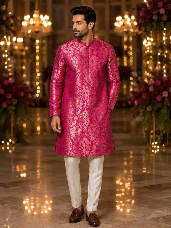 Royal_Jacquard_Festive_Kurta_full_Set_✨