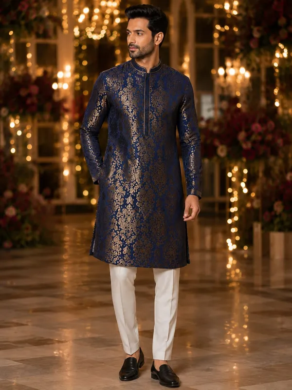 Royal_Jacquard_Festive_Kurta_full_Set_✨