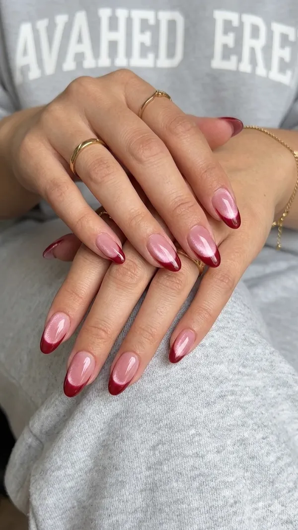 Pink_Cateye_Red_French_Nails