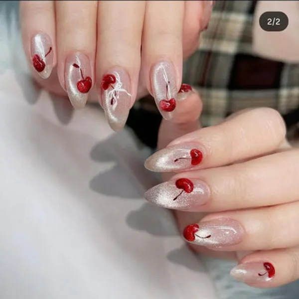 Cateye_Cherry_3_D_Nails