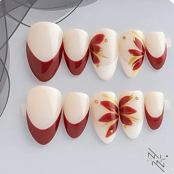 Red_White_French_Nails