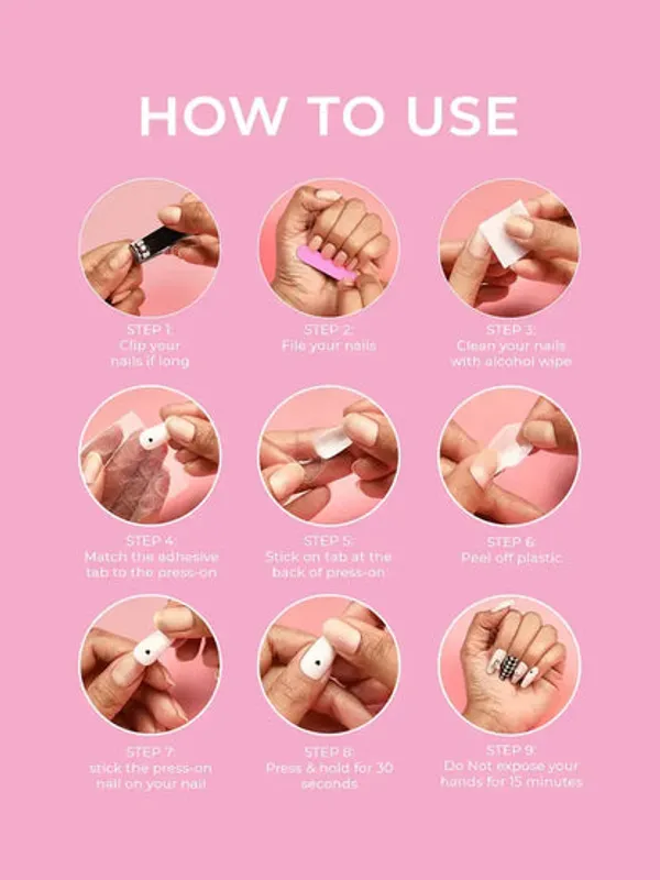 3_D_Deep_Pink_Nails